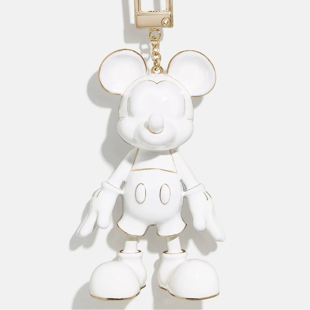 BaubleBar White & Gold Mickey Mouse Bag Charm